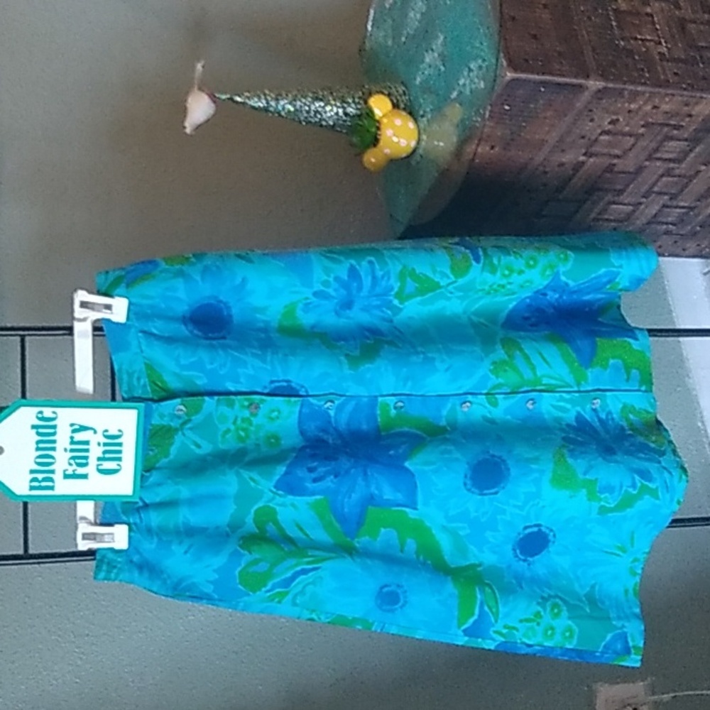 Carol little size 12 turquoise skirt